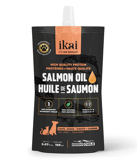 Aceite de Salmon Ikai Perros y Gatos 150ml 