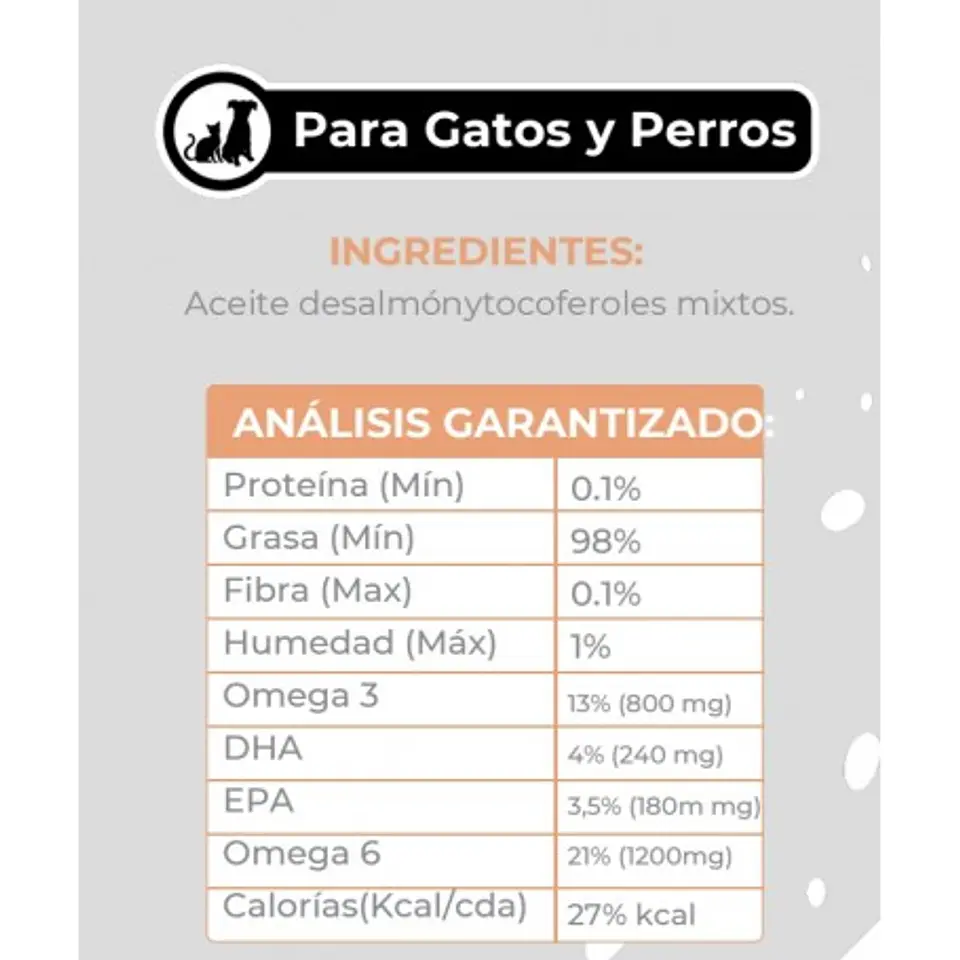 Aceite de Salmon Ikai Perros y Gatos 150ml  2