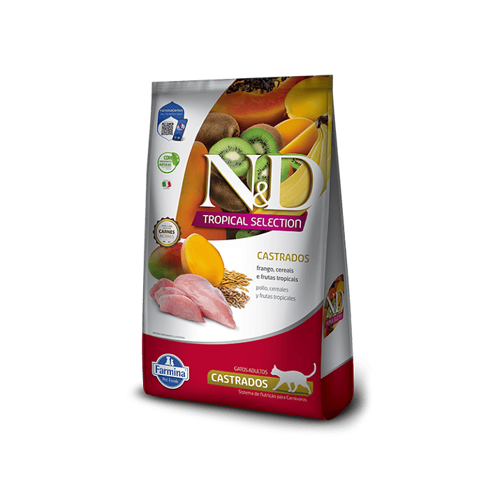 ND Tropical Gato Castrado Pollo y Frutas Tropicales 1.5K 1