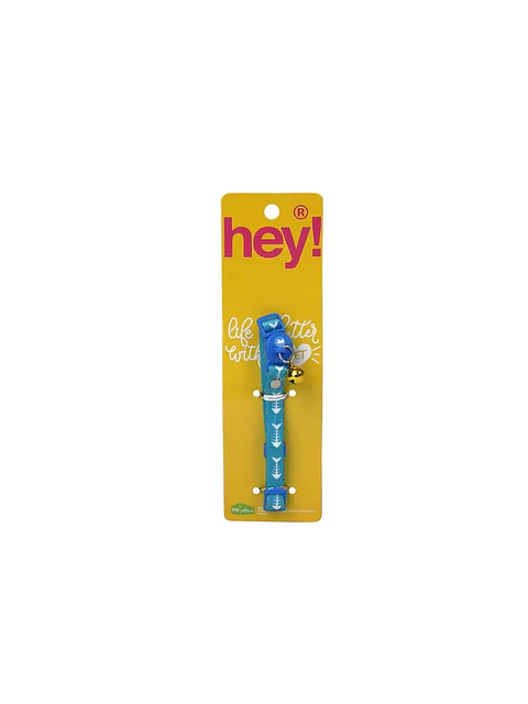 Hey Collar para Gatos Celeste Pescado