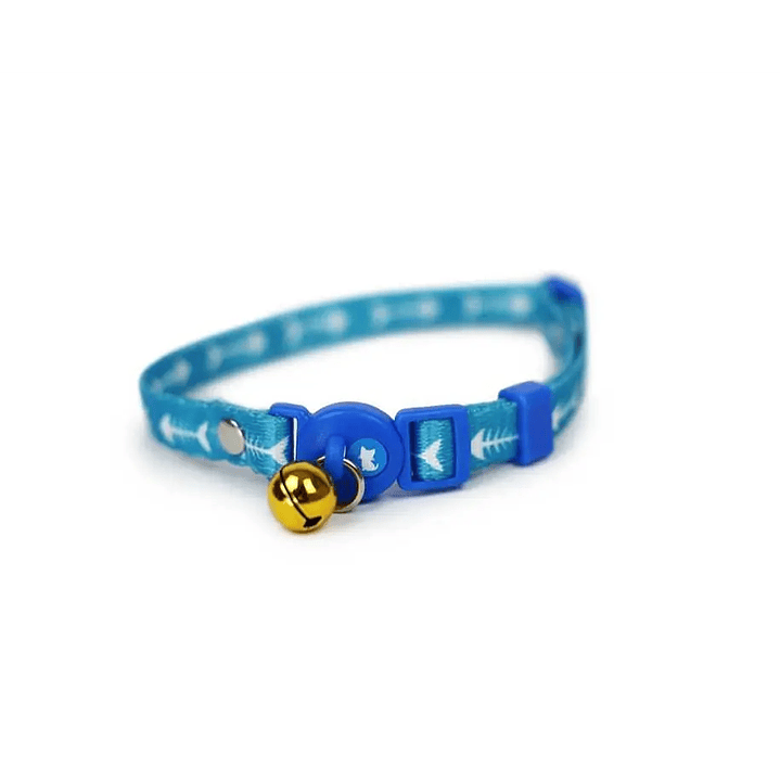 Hey Collar para Gatos Celeste Pescado 2