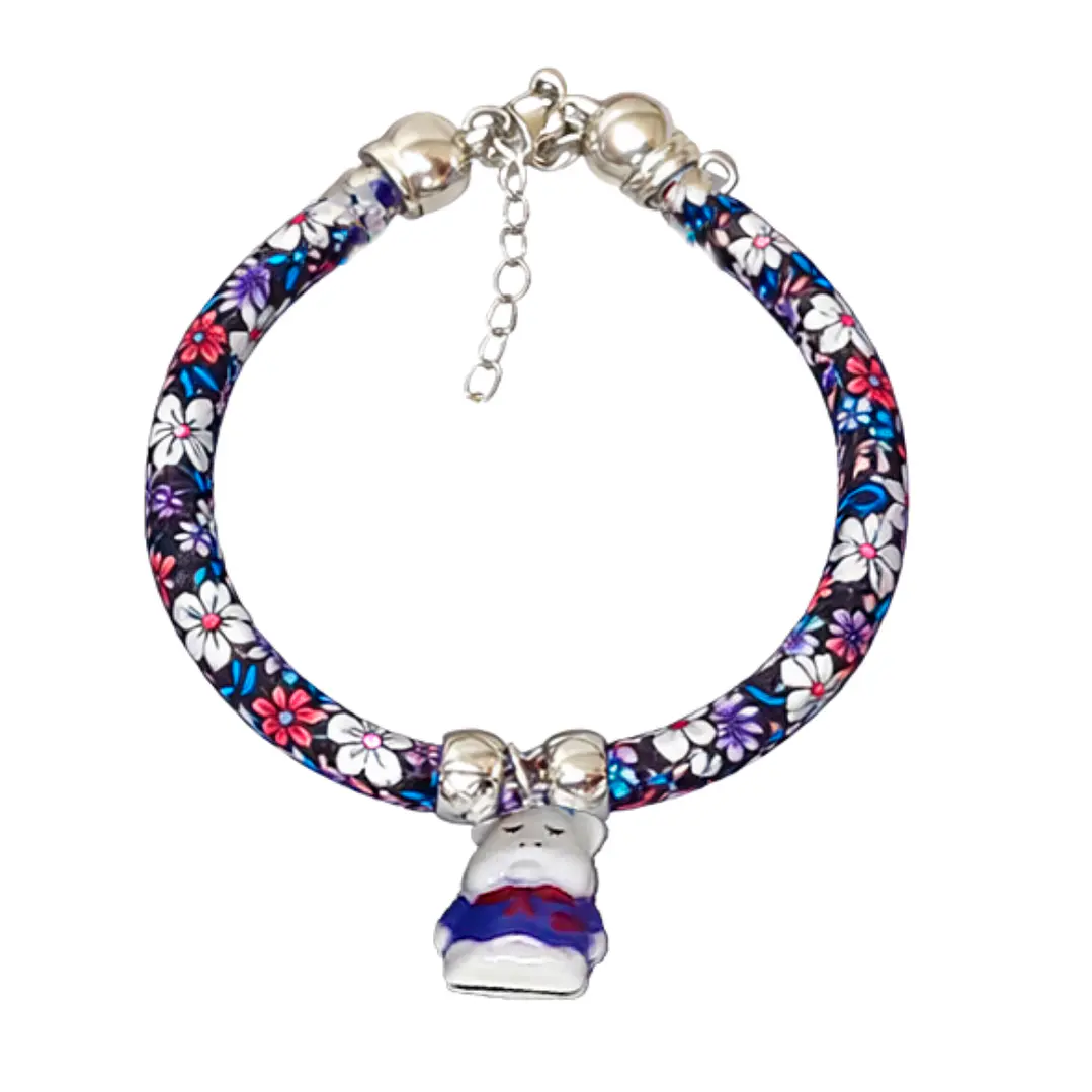 Collar Floral Con Dije 24.31cms  1