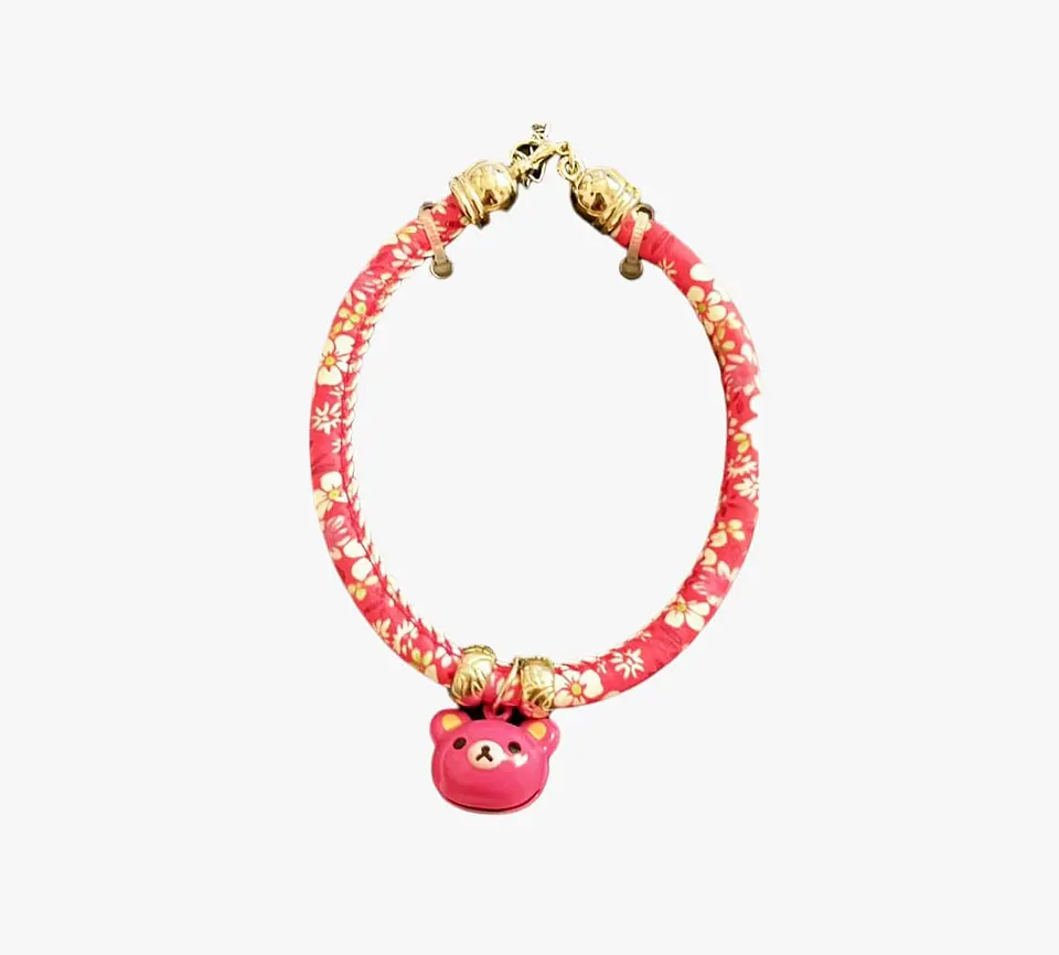 Collar Floral Con Dije 24.31cms  2