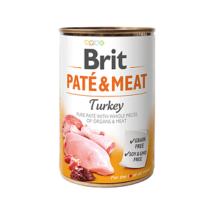 Brit Pate Meat & Meat Turkey 800grs 