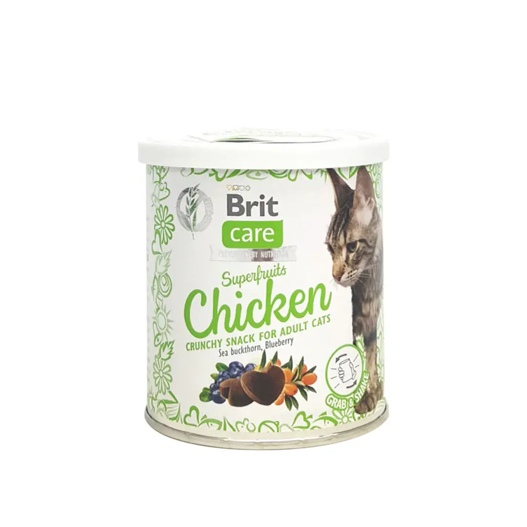 Brit Care Cat Snack SuperFruits Chicken 100grs  1
