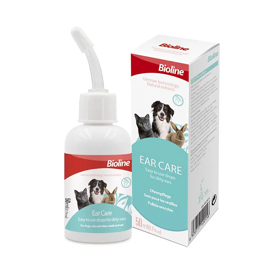 Cuidados de Oidos Mascotas Bioline 50Ml  1
