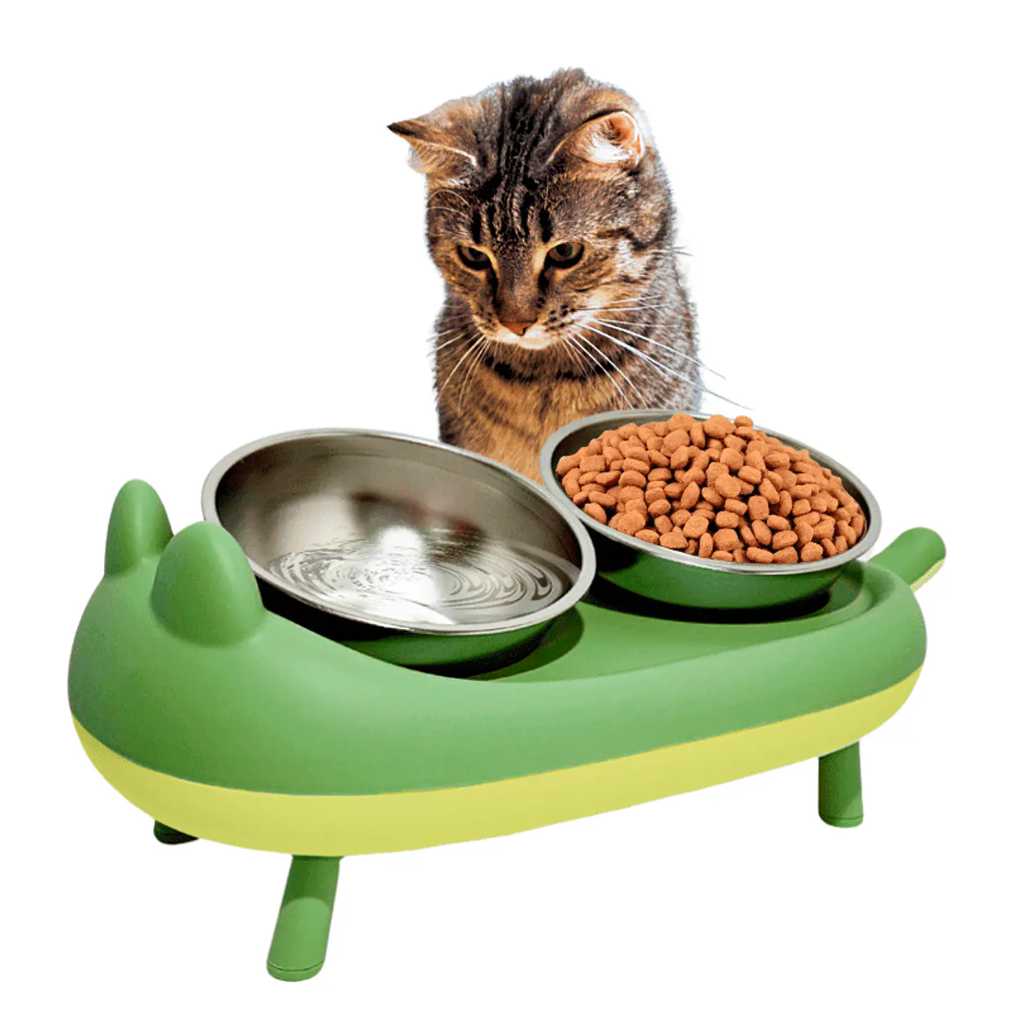 Comedero Doble Diseño Gato  1