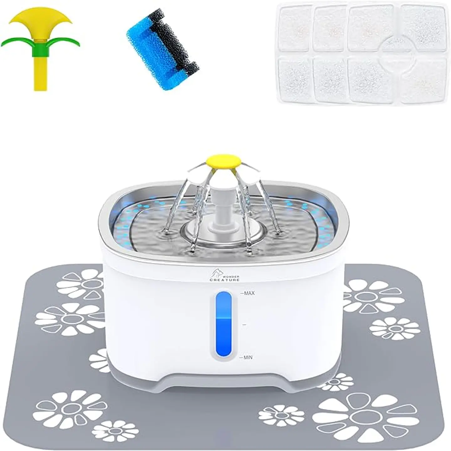 Fuente Flor acero inoxidable 2.5L  2