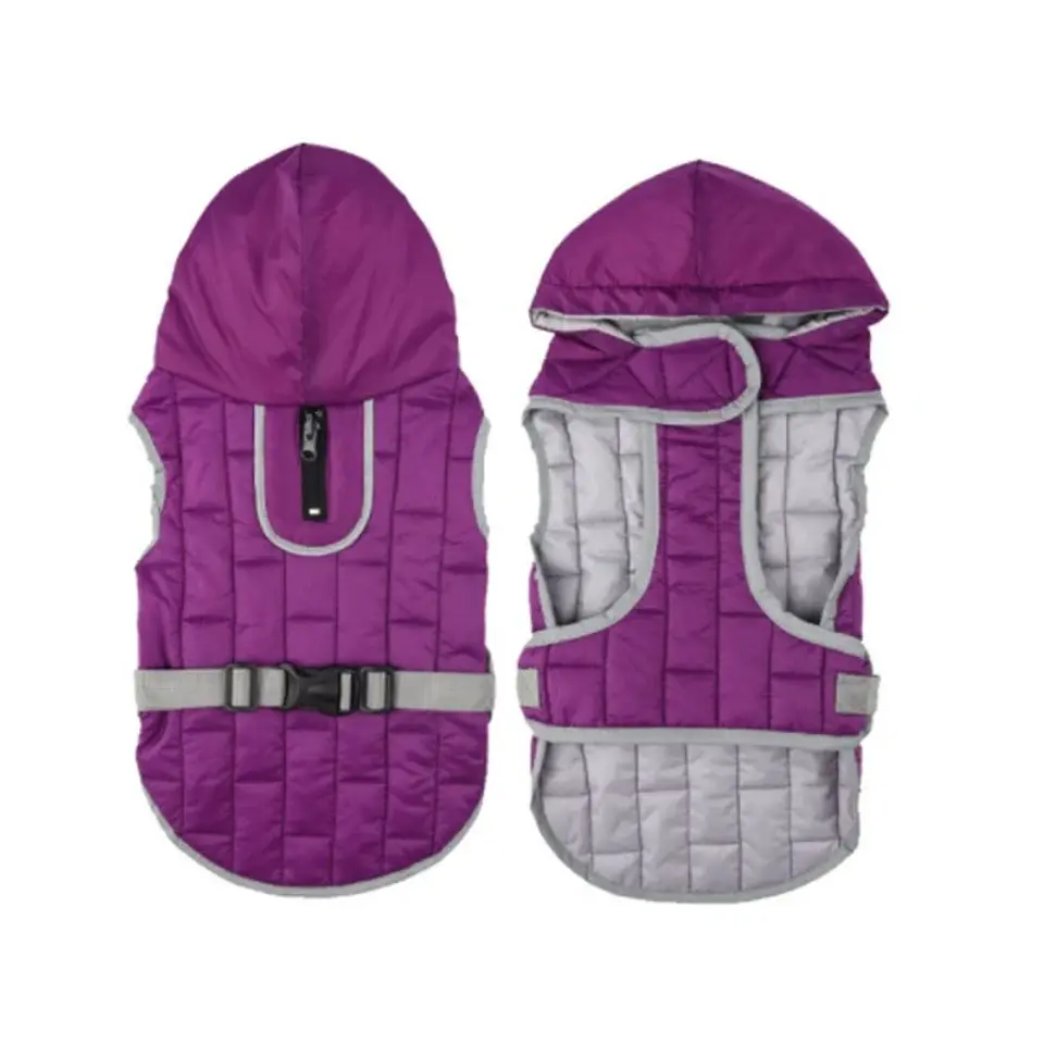 Parka Reversible Roja o Morada 3
