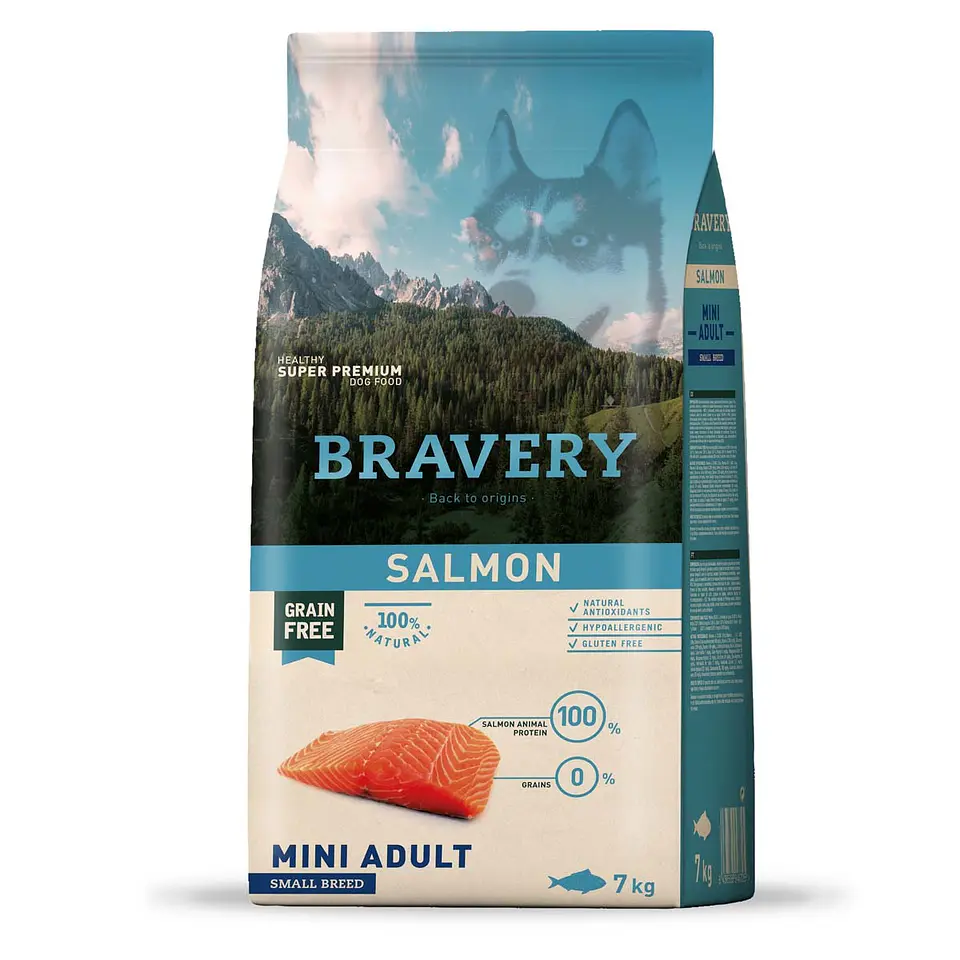 Bravery Salmon Mini Adult alimento para perro 2