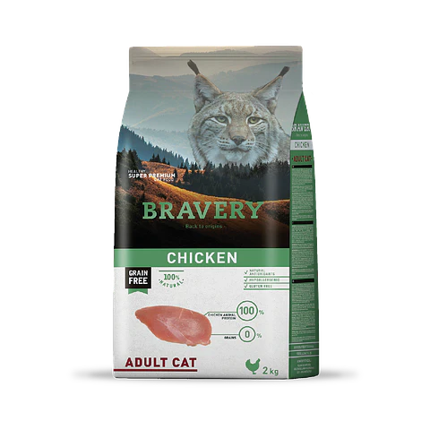 Bravery Chicken Adult Cat alimento para gato