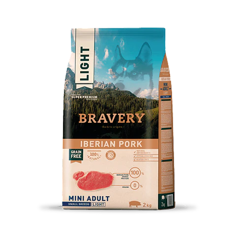 Bravery Iberian Pork LIGHT Mini Adulto alimento para perro