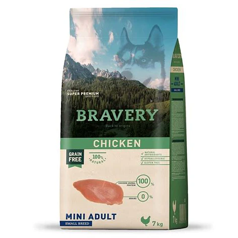 Bravery Chicken Mini Adult alimento para perro