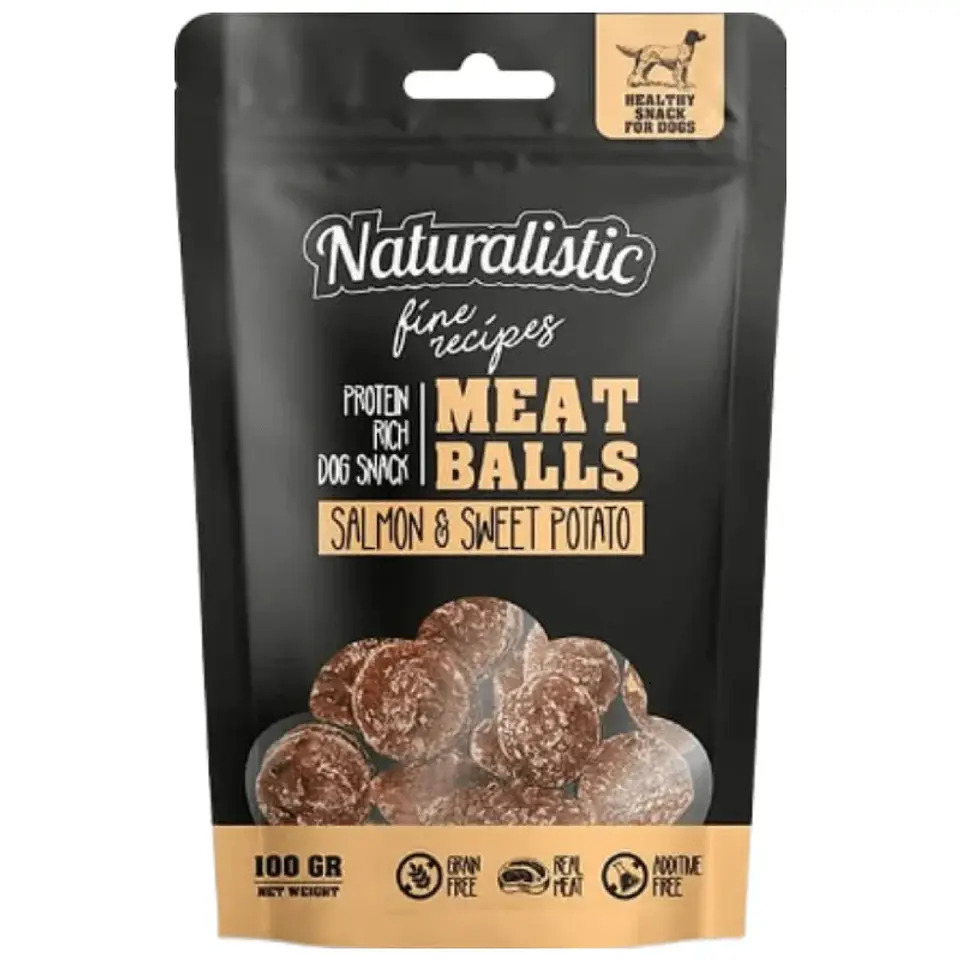 Naturalistic Snack Meat Balls Salmon y Patata 100 Grs 1