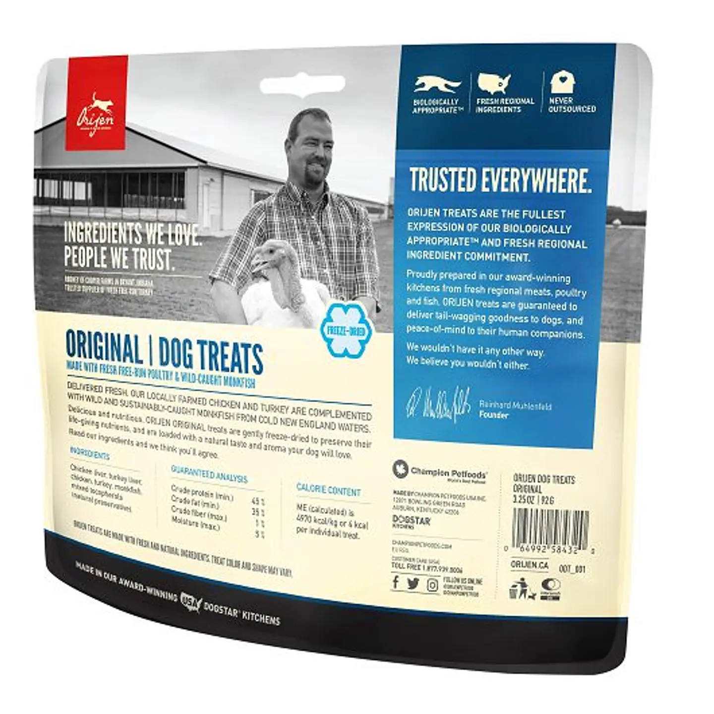 Orijen Original Dog Treats 42.5G  2