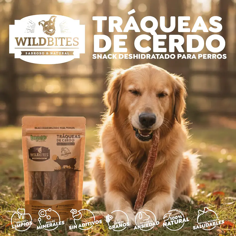Snack Bites Traquea de Cerdo 5 uni  2