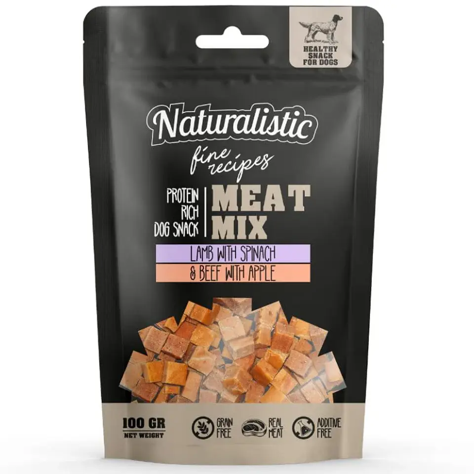 Naturalistic MeatMix Cordero con Espinaca y Carne con Manzana  100 Grs 1