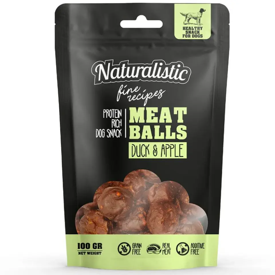 Naturalistic Snack Meats Balls Pato y Manzana 100 grs 1