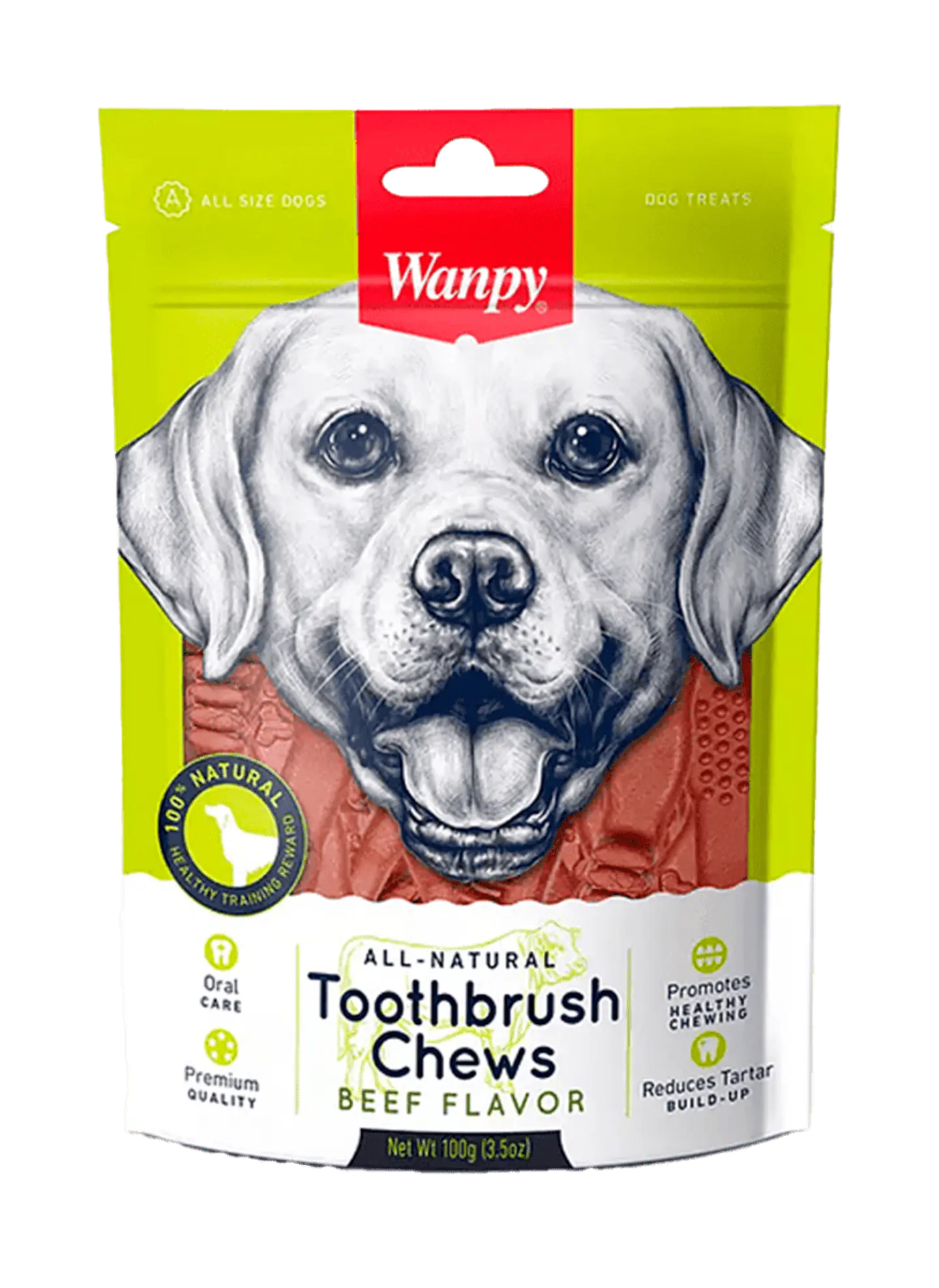 Snack Wanpy Toothbrush Chews Beef Flavor 1