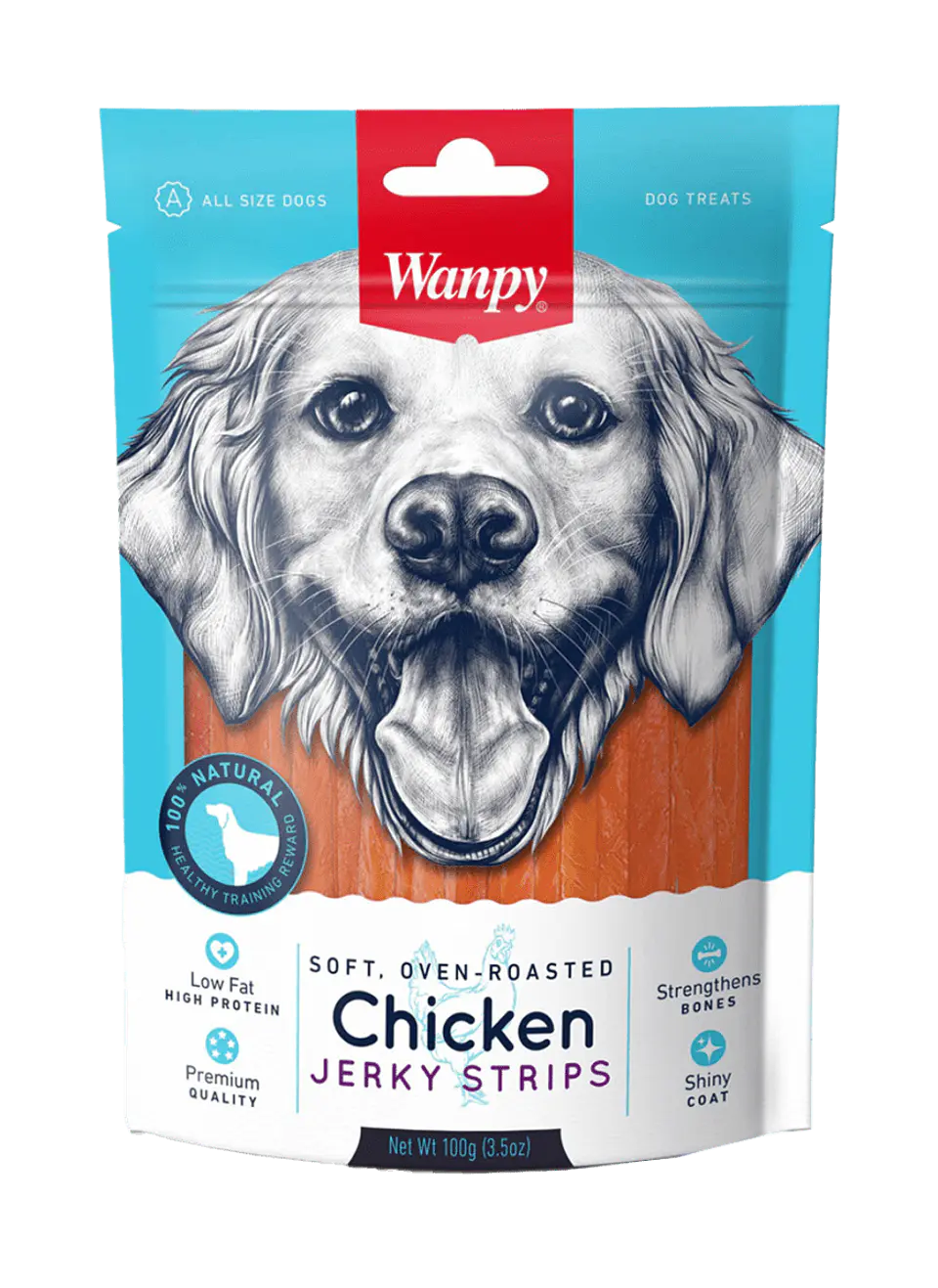 Snack Wanpy Chicken Jerky Strips  1