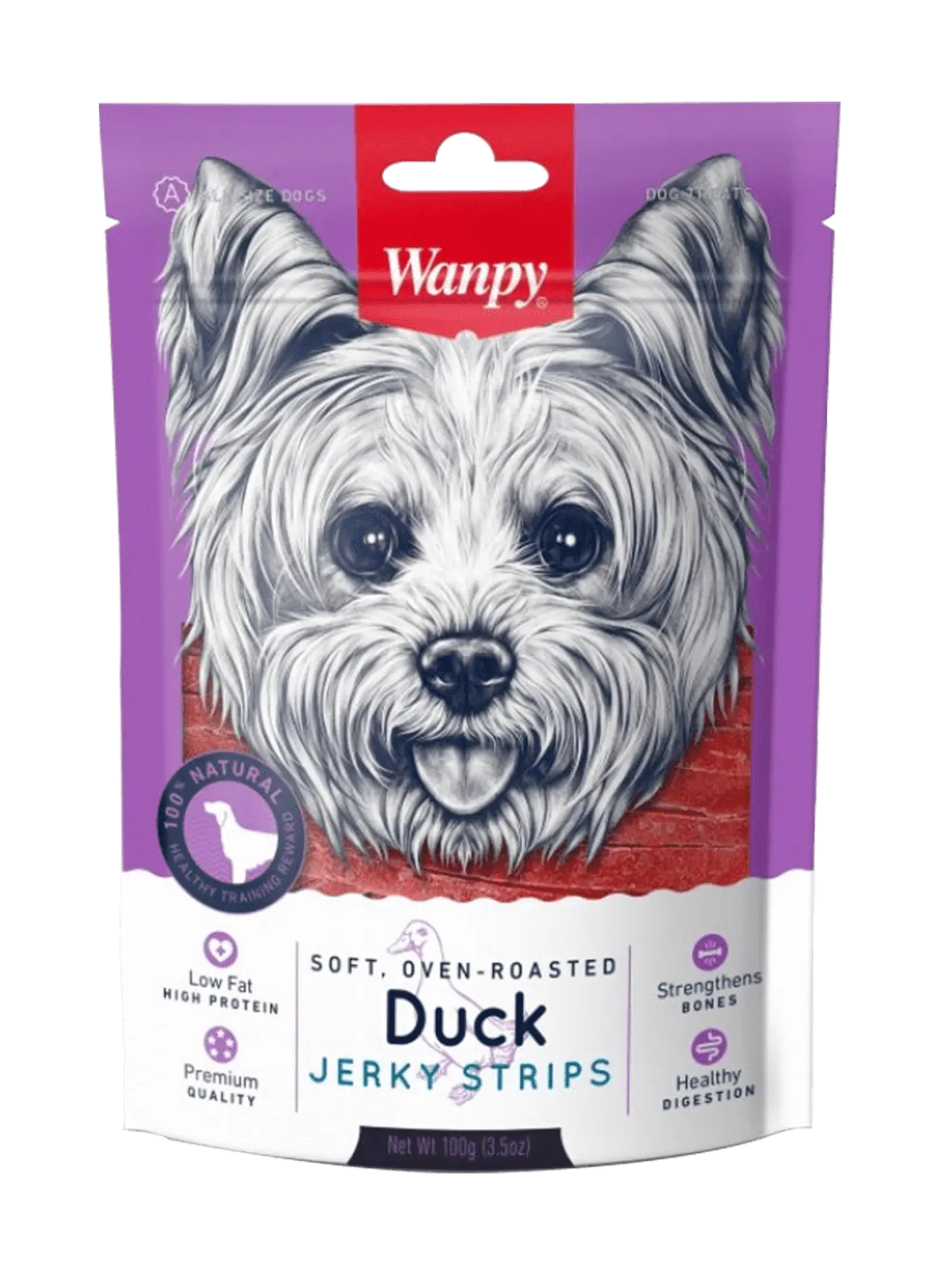 Snack Wanpy Soft Duck Jerky Strips 1