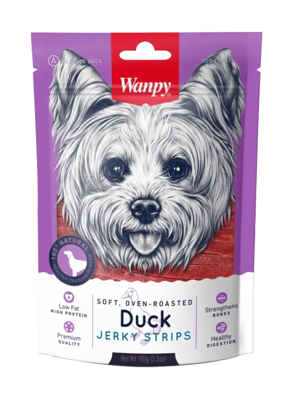 Snack Wanpy Soft Duck Jerky Strips 1