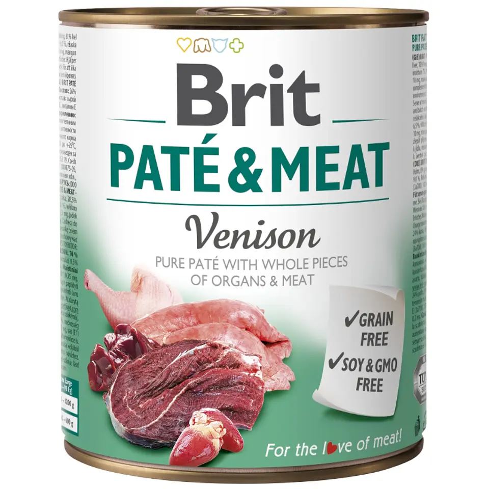 Brit Pate & Meat Venison 800grs  1