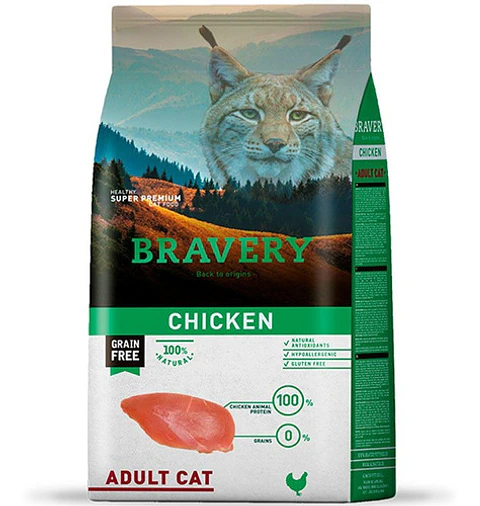 Bravery Chicken Adult Cat alimento para gato