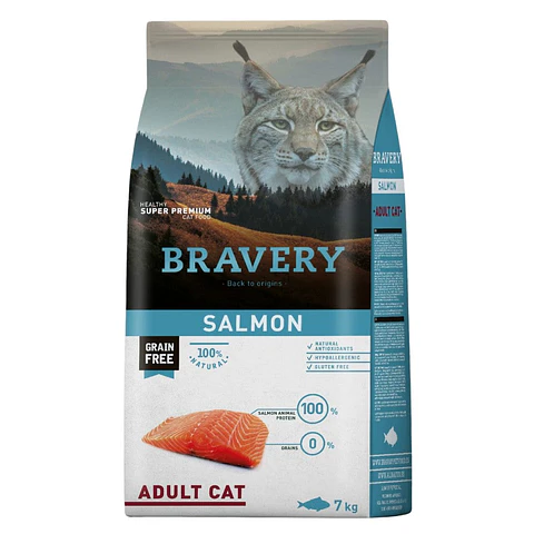 Bravery Salmon Adult Cat alimento para gato 
