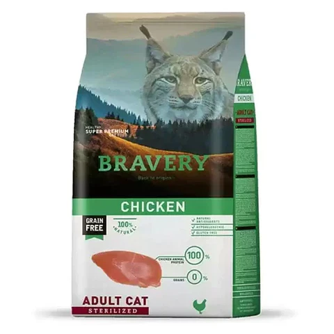 Bravery Chicken Adult Cat Sterilized alimento para gato esterilizado 