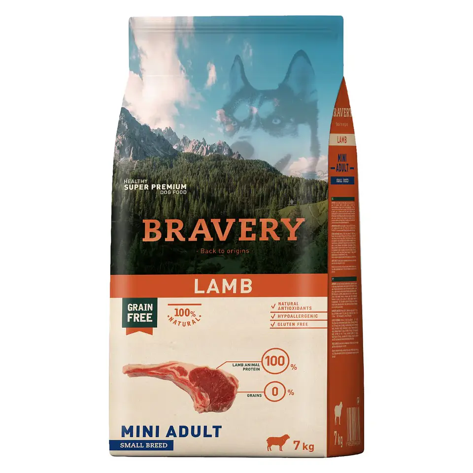 Bravery Lamb Mini Adult alimento para perro 2