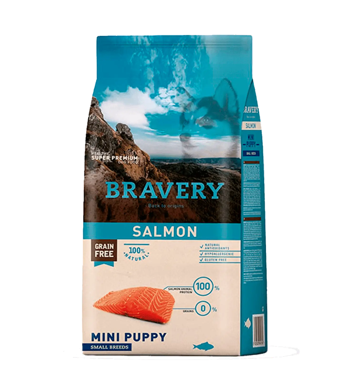 Bravery Salmon Mini Puppy alimento para perro 1