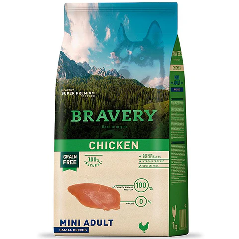 Bravery Chicken Mini Adult alimento para perro