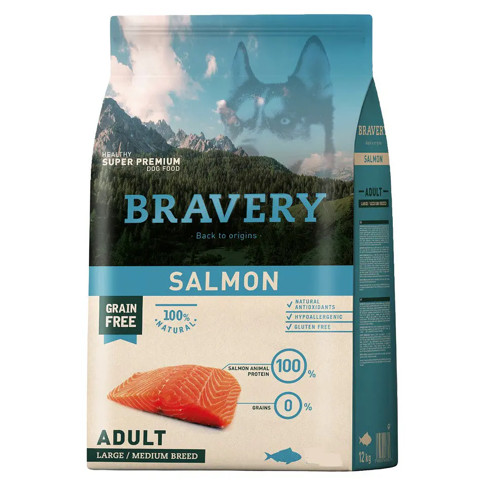 Bravery Salmon Adult alimento para perro 1