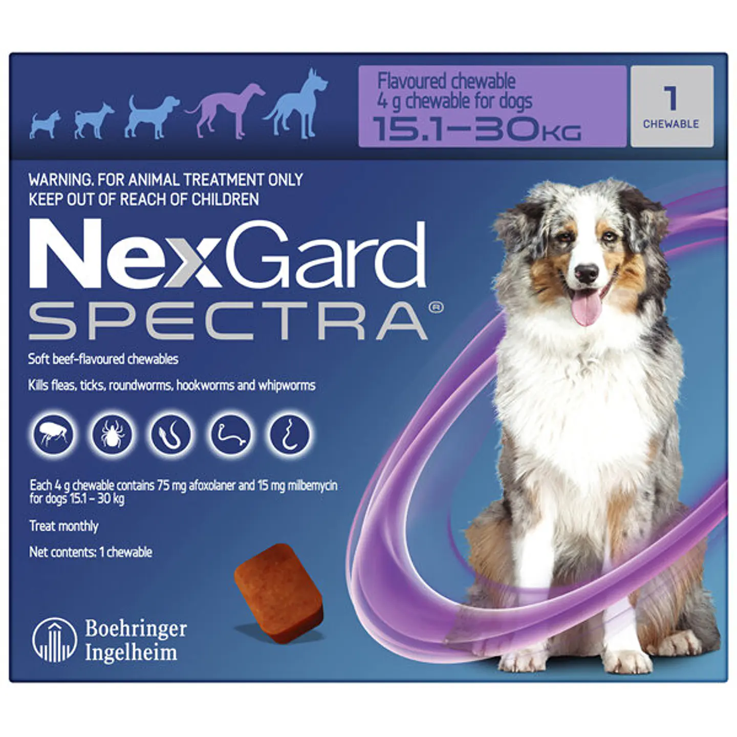 NexGard Spectra 15.1 a 30K 1 Comprimido  2