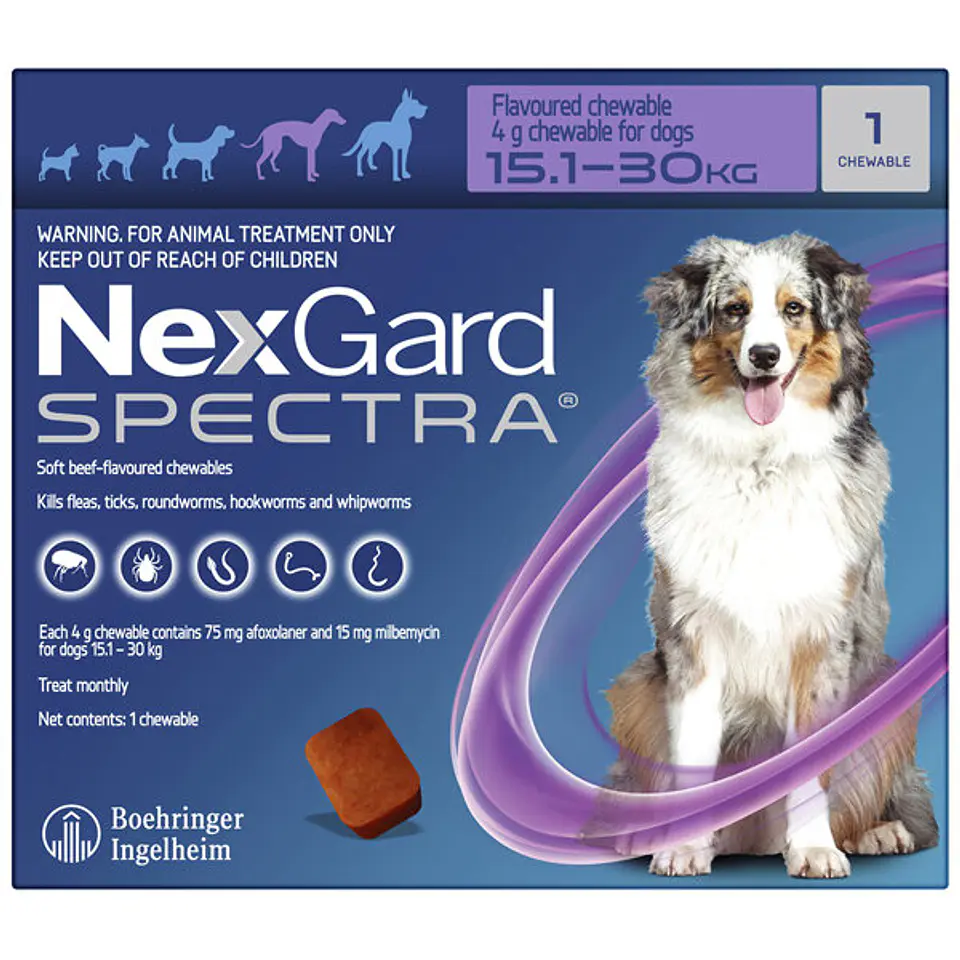 NexGard Spectra 15.1 a 30K 1 Comprimido  2