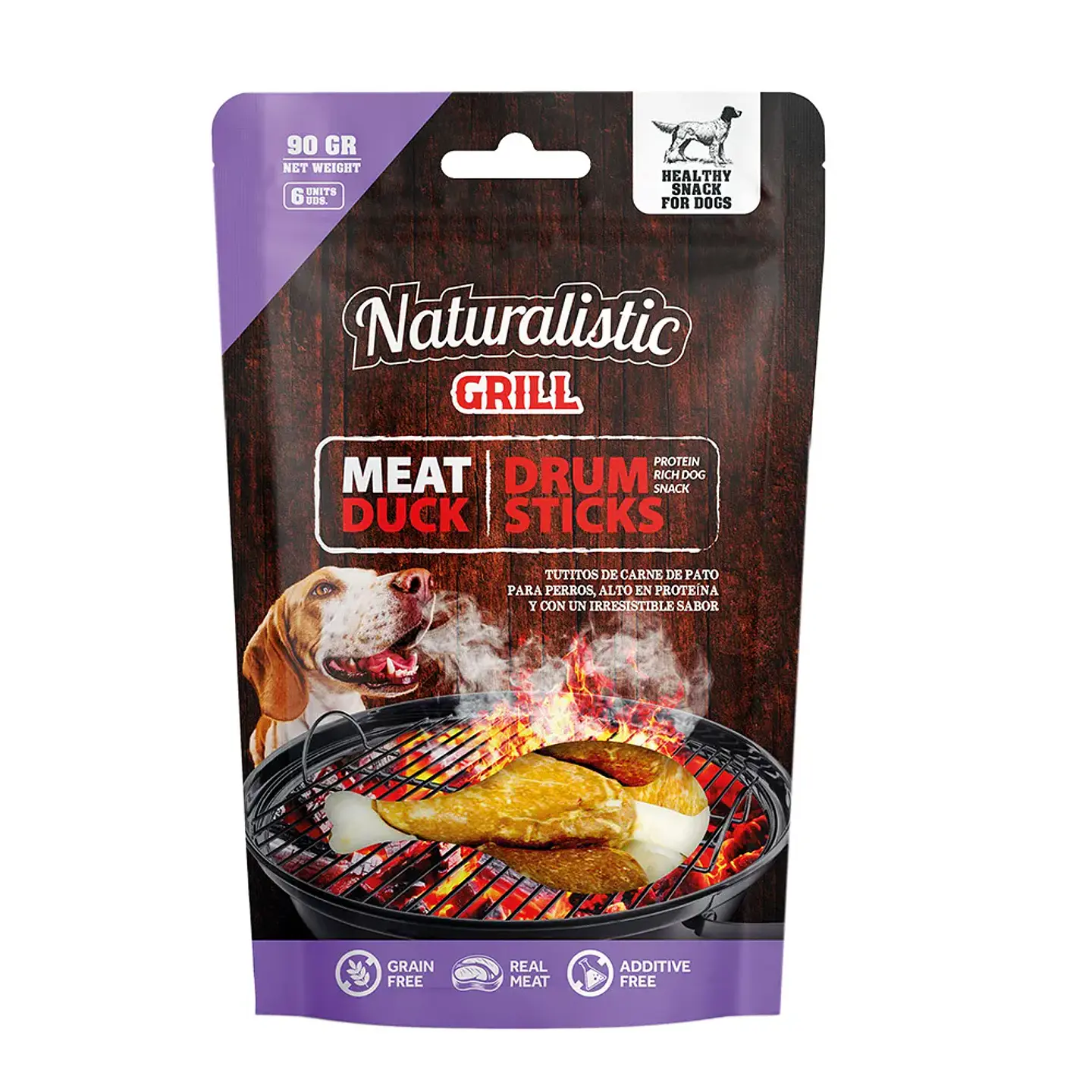 Naturalistic Meat Pato Drum Stick  90 Grs 1