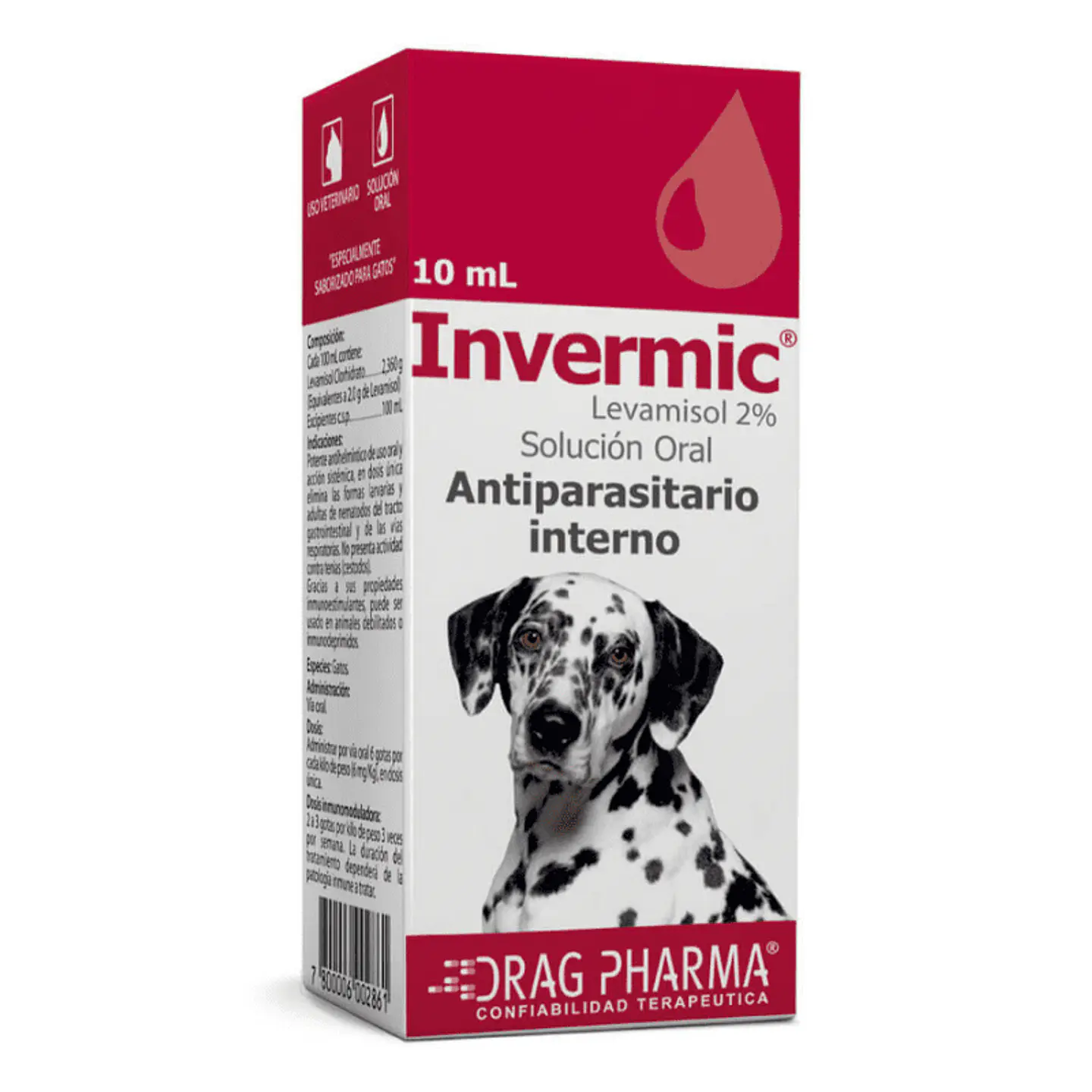 Antiparasitario interno Invermic - Perro 10ML 1