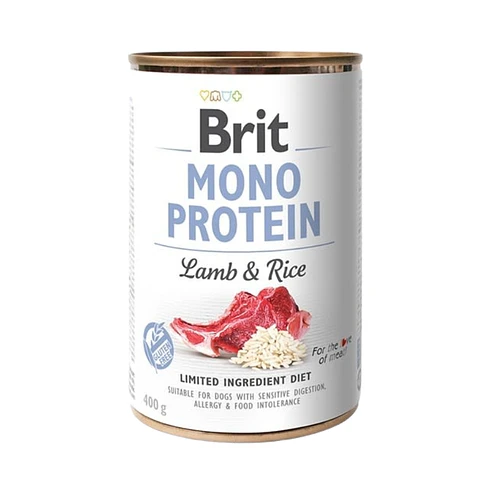 Brit Pate Mono Protein Lamb and Rice 400 grs 