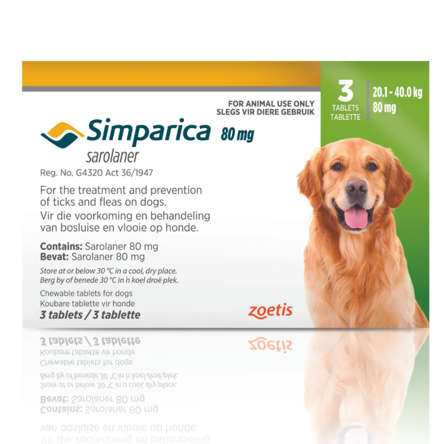 Simparica 20 a 40 k 3 comprimidos  1