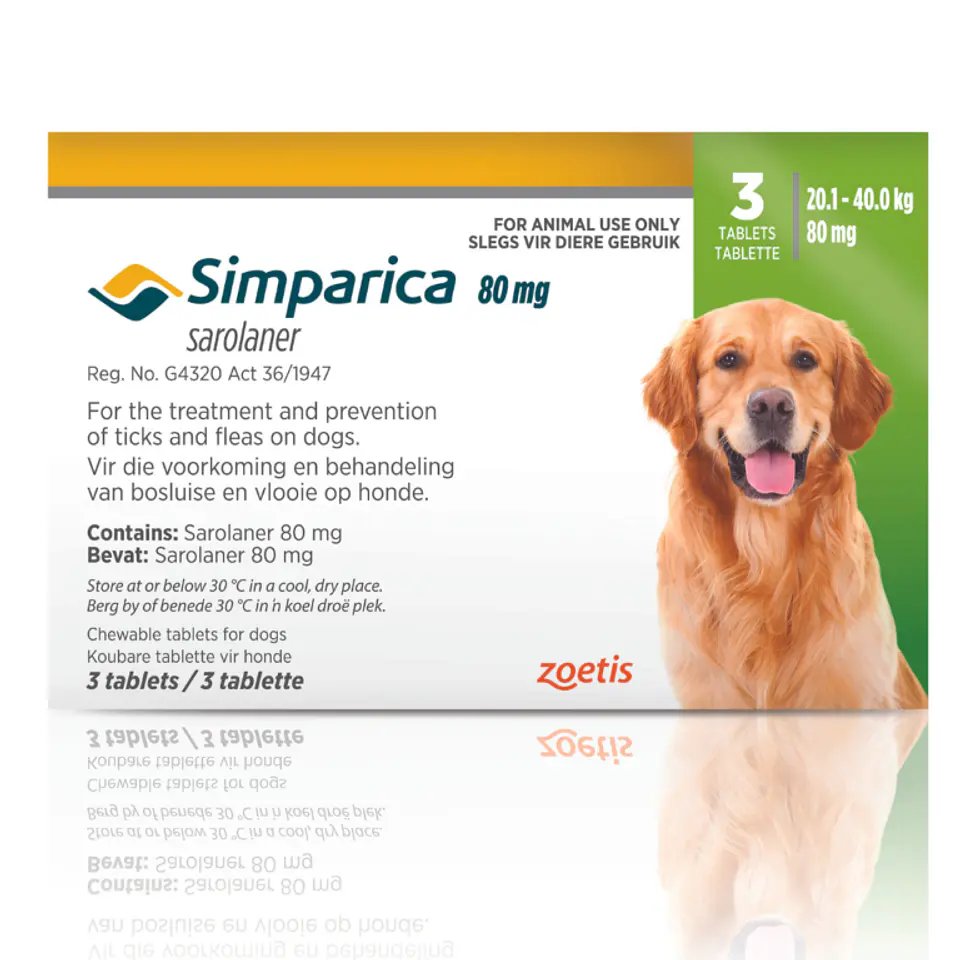 Simparica 20 a 40 k 3 comprimidos  1
