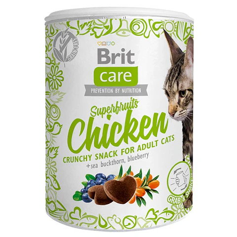 Brit Care Cat Snack SuperFruits Chicken 100grs 