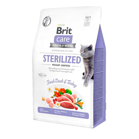 Brit Care Grain Free Sterilized Weight Control 2K 