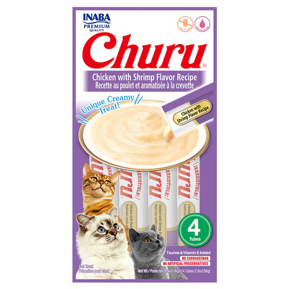 Churu Gato 4 tubos de 14grs C/U 3