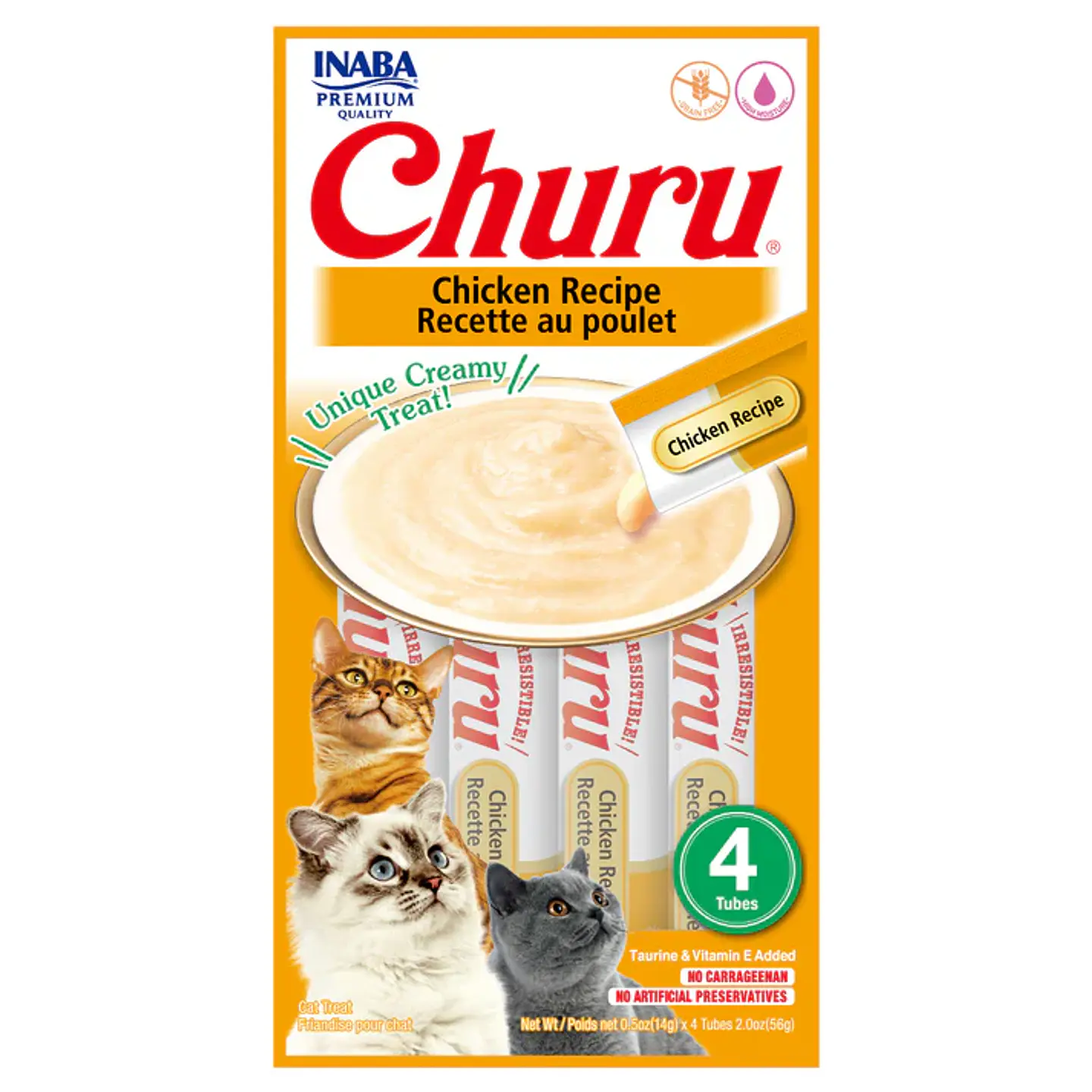Churu Gato 4 tubos de 14grs C/U 5