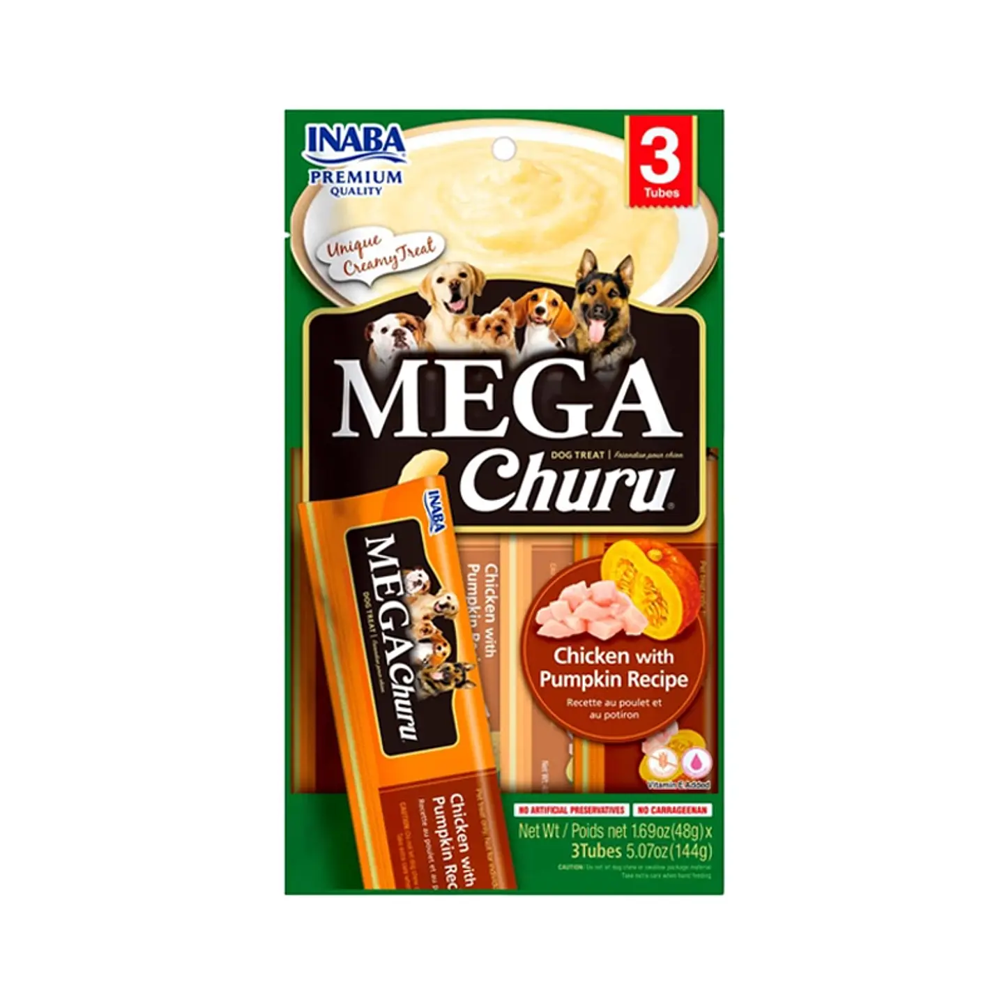 Mega Churu Dog Chicken 48 grs 3 tubos  1