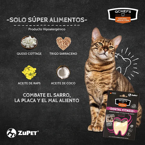 Qchefs Dental snack Granulado Gato 