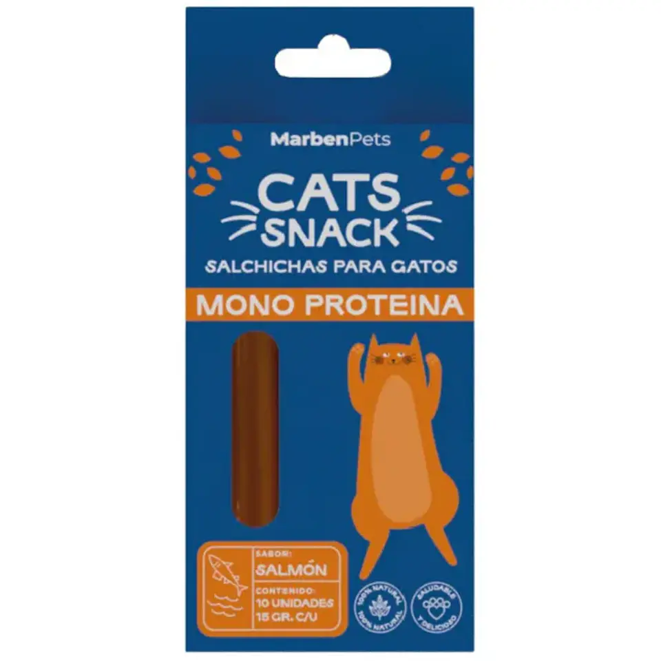 Salchichas MonoProteicas Gato 10 unidades 15grs C/U 2