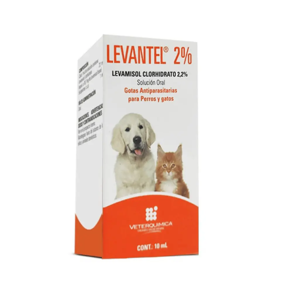 Levantel 2% Gotas Antiparasitarias Perros y Gatos 10ml  1