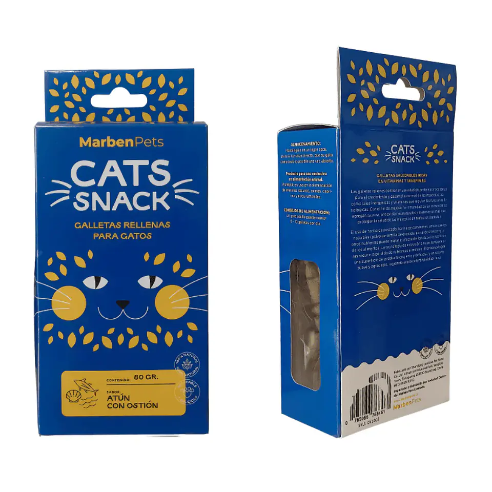 Cats Snack Galleta Rellena 80grs 2